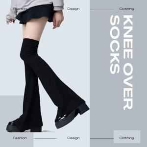 슬림핏 니삭스 오버니삭스 뿔모양 커프스 일본 스타일 스파이시 페보이 뿔모양 하이튜브 니오버삭스