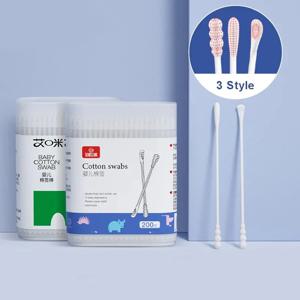 400/200 Pcs 더블 헤드 면봉 여성 메이크업 Lipstik 버드 팁 스틱 코 귀 청소 건강 관리 도구 Bastoncillos Oidos