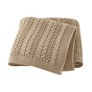 90*70cm 니트 아기 담요 신생아 소년 소녀 유모차 유아용 침대 Swaddle Wrap 담요 유아 야외 던지기 이불 매트