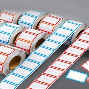 다채로운 일반 이름표 라벨 1000개 스티커 이름표 스티커 사무실, 회의, 학교 및 가정용 3 1/2X2 1/4 이름 라벨