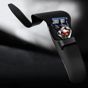 가방에 적합한 1pc 면도기 케이스 휴대용 실리콘 블랙 Heigh 품질 남성용 수동 시리즈 면도기 핸들 실리콘 슬리브