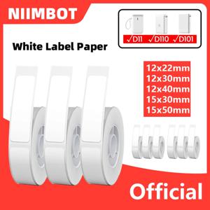 Niimbot D11/D101/D110 미니 휴대용 프린터 흰색 테이프 스티커 용지 방수 방지 오일 없음 접착제 열 라벨 프린터 New