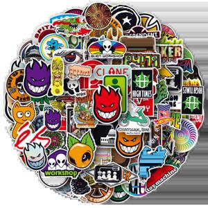 10/30/50/100pcs 가방 노트북 수하물 냉장고 전화 자동차 스타일링 DIY 데칼에 대 한 새로운 멋진 스케이트 보드 패션 스티커