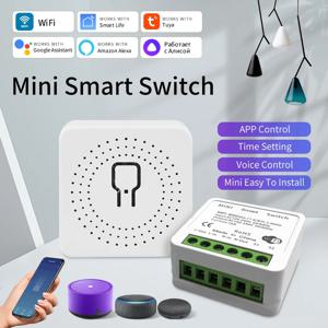 ZigBee 또는 WiFi 스마트 스위치 모듈 16A/20A 미니 릴레이 차단기 스마트 홈 자동화는 Tuya Alexa Google과 호환됩니다.