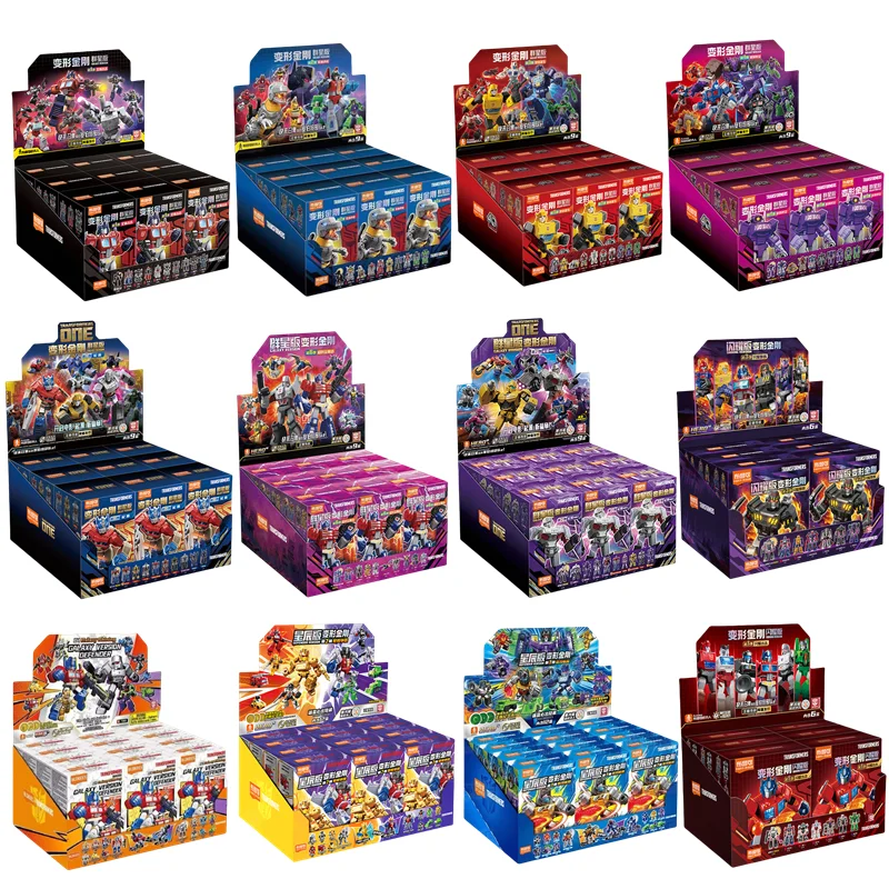 블로키즈 트랜스포머 옵티머스 프라임 메가트론 유니콘 쇼크웨이브 스카이워프 슬러지 그림록 메트로플렉스 액션 피규어 애니메이션 모델 완구