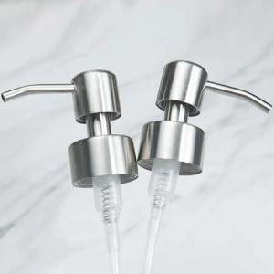 304 스테인리스 스틸 핸드 리퀴드 솝 펌프 디스펜서 헤드 노즐 욕실 주방용 폼 솝 샴푸 디스펜서 액세서리 1개