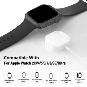 iWatch 충전 케이블용 자기 충전기 Apple Watch iWatch 시리즈 Ultra/8/7/6/SE/SE2/5/4/3/2/1용 휴대용 무선 충전
