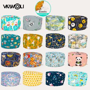 긴 머리를 가진 여의사, 간호사를 위한 방진모자, 미용실, 애완동물병원용 수술모자 등.