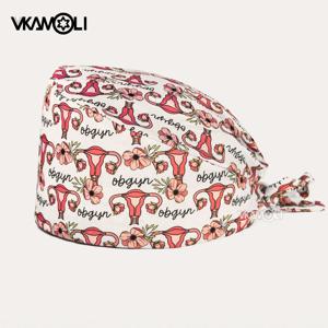 산부인과 수술 캡, 재사용 가능한 코튼 레이디 간호 캡, 의사 및 간호사 스크럽 캡