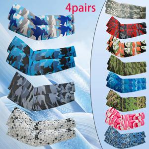 4 쌍 유행 위장복, 고품질 8% 스판덱스 얼음 실크 팔 보호대, 야외 얼음 실크 팔 보호대, 남성 및 여성 팔 보호대, 얼음 실크 남성 및 여성 낚시 의류, 봄 및 여름 얇은 위장 얼음 소매, 다색 옵션, 통기성 및 편안한 짧은 팔 보호대 정장, 작업복 야외 스포츠 필수품, 독립 포장 재킷, 반투명 가방