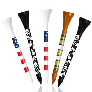 골프 티 우드 3 1/4 2 3/4 인치 대나무 티 값 100 Pcs, 연습 매트 드라이빙 레인지에 사용되는 내구성 컬러 나무 티