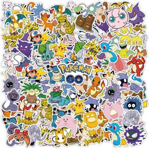 50PCS 애니메이션 포켓몬 귀여운 스티커 낙서 장식 DIY 스케이트 보드 전화 냉장고 자전거 만화 데칼 스티커 아이 장난감 선물