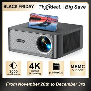 ThundeaL TD98Pro 2K 4K 풀 HD 1080P 휴대용 프로젝터 자동 초점 안드로이드 WiFi 홈 시네마 야외 게임 3D 비디오 빔 프로젝터 빔프로젝터 빔 프로젝터 4k 프로젝터 빔 프로젝터 빔프로젝터 4k 프로젝터 빔