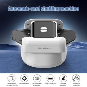 자동 카드 셔플러 2 데크 전기 카지노 카드 셔플러 충전식 무선 포커 기계 카드 딜러 기계 유형-C 포트
