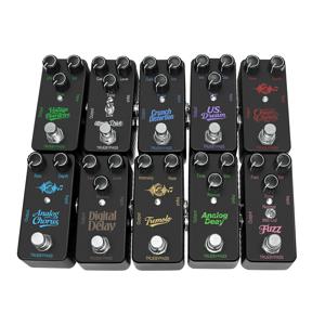 일렉트릭 기타 이펙트 페달 미니 싱글 타입 크런치 디스토션 클래식 코러스 딜레이 디지털 딜레이
