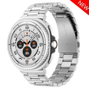 삼성 갤럭시 워치 8 클래식 46mm 메탈 시계줄 팔찌, 삼성 워치 8 40mm 44mm 밴드용 스테인리스 스틸 스트랩