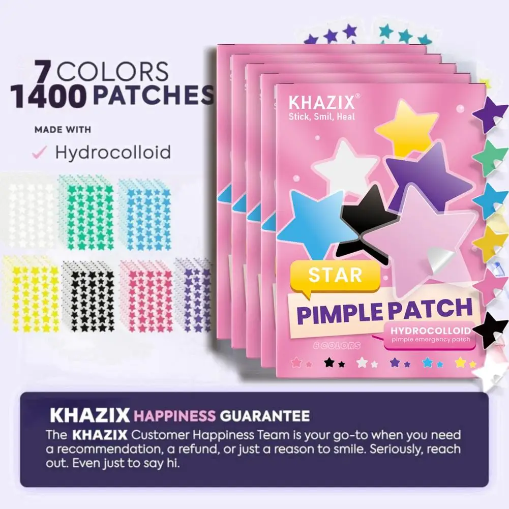 1400개 대형 여드름 패치 투명 통기성 여드름 제거 컨실러 다채로운 얼굴 여드름 패치 뷰티 스킨 케어