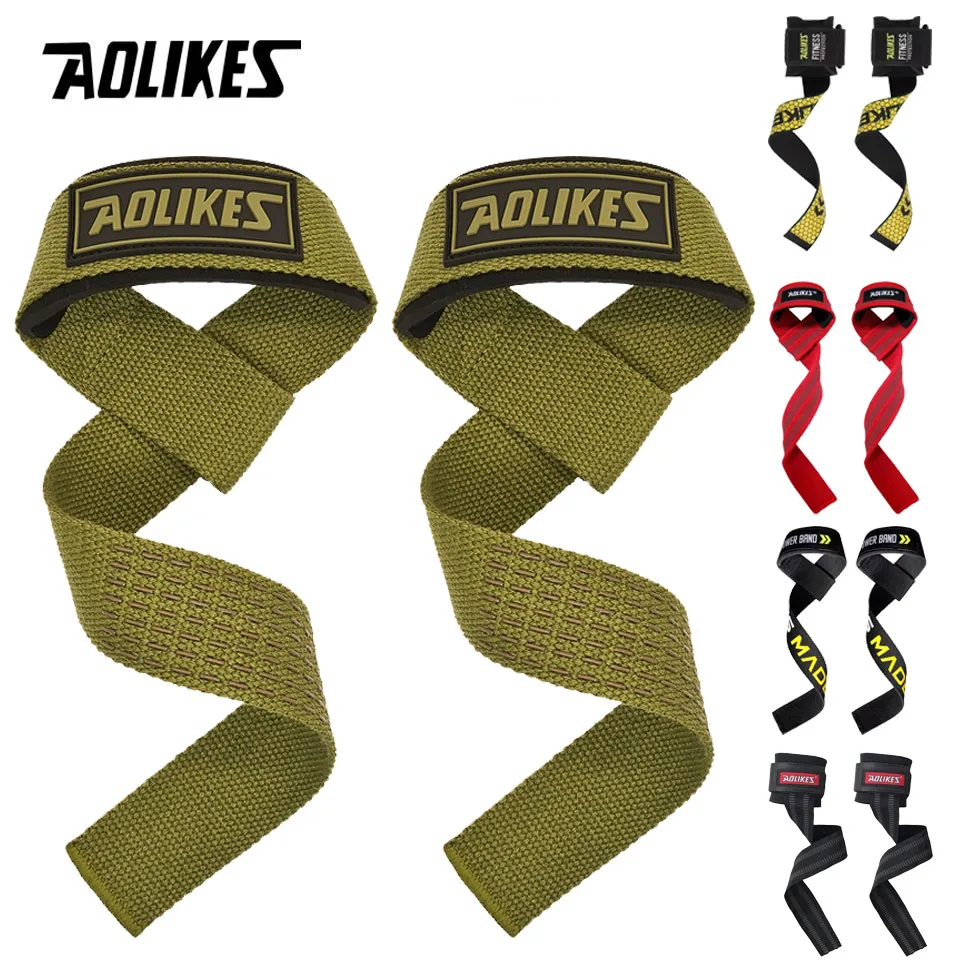 AOLIKES 1 쌍 조정 가능한 손목 랩, 탄성 손목 보호대, 역도, 크로스 핏, 파워 리프팅을 위한 손목 보호 밴드