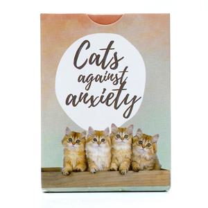 2025 새로운 고양이 불안 해소 타로 50장, 자존감과 스트레스 해소를 위한 불안 감정 확언 카드, 여성과 남성을 위한 고양이 선물