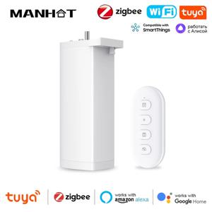 스마트 Tuya Zigbee/WIFI 전기 자동 커튼 모터 슈퍼 자동 지능형 지원 음성 제어 Alexa Google Assistant