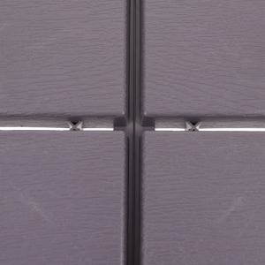 4개입 셀프 조립식 인터로킹 데크 타일 플라스틱 파티오 야외 바닥재 방수 미끄럼 방지 가정용품 내구성