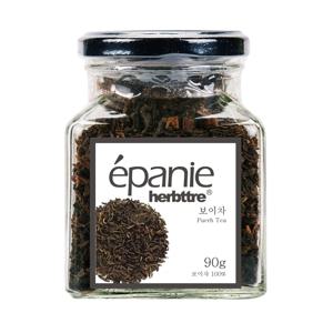 에빠니 운남성 보이차 유리병(대) 90g 허브 잎차 중국차