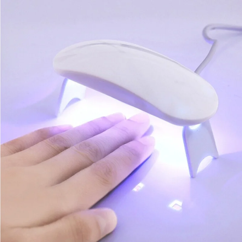 미니 USB 네일 건조 램프 기계, 휴대용 3 LED UV 매니큐어 램프, USB 케이블, 가정용 네일 램프, 작은 책상 건조 네일, 6W