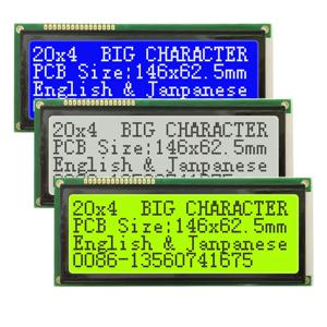대형 문자 LCD 디스플레이, 20x4 2004, 8 비트 MCU 또는 I2C IIC 인터페이스, 블루 화이트 그린 스크린, PCB 크기 146x62.5mm, 5V