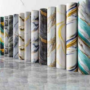 40cm 새로운 대리석 주방 오일 방지 벽 스티커 자체 접착 얼룩 방지 고온 주방 벽지 홈 장식