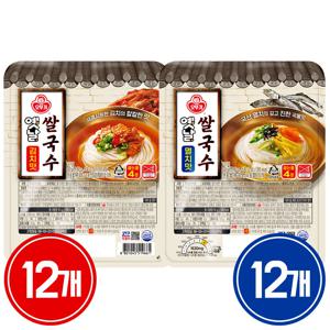 오뚜기 옛날 쌀국수92g(김치맛12개+멸치맛12개)