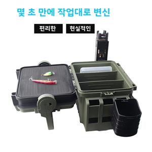 두꺼운 대용량 다층 낚시 미끼 보관함 농어 낚시 의자 강화 보관 케이스 여행용