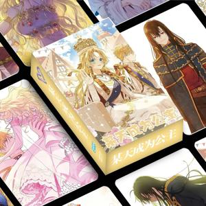 55 개/대 한국 만화 공주가 되십시오 언젠가 레이저 카드 Sia 및 Claude 캐릭터 3 인치 Photocard LOMO 카드 코스프레 선물