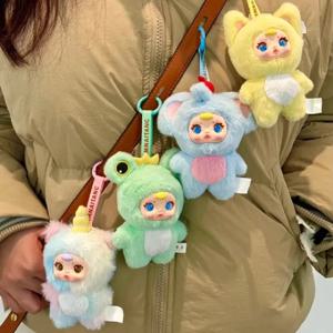 정품 Mm 우유 캔디 시리즈 블라인드 박스 플러시 키 체인 귀여운 인형 펜던트 데스크탑 가방 장식 서프라이즈 선물 액션 피규어 장난감