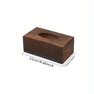 현대적인 나무 티슈 박스 홀더 - 호텔/레스토랑/사무실용 미니멀리스트 디자인, 간편하게 리필 가능한 나무 티슈 케이스