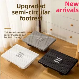2025 휴대용 책상 아래 발받침대 인체공학적 발 스툴 마사지 롤러 포함 가정 및 사무실용