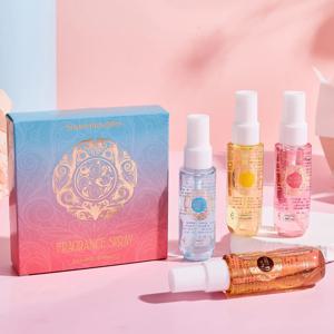 여성용 향수 4종 세트, 무알코올 바디 스프레이, 지속력 좋고 상쾌한 향, 여자아이들에게 이상적인 선물
