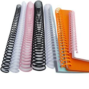 10pcs 40mm 나선형 바인딩 코일 플라스틱 단일 구멍 루스 리프 바인딩 스프링 고무 링 30 구멍 A4 노트북 뱀 플라스틱 반지