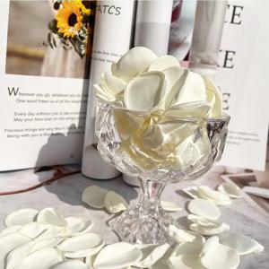 아이보리 실크 장미 꽃잎, 결혼식 프로포즈 꽃 소녀 바구니, 통로 러너, 신부 샤워, 어머니의 날, 실험실용 꽃 꽃잎, 300 개