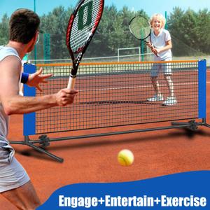 10피트 아마존 금속 프레임 피클볼 네트 휴대용 피클볼 랙, 테니스 랙 커버