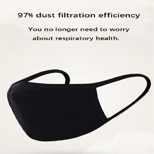 단색 순면 마스크, 얇은 맞춤형 입체 마스크, 남성용 및 여성용 야외 여행 먼지 마스크, 세탁 가능