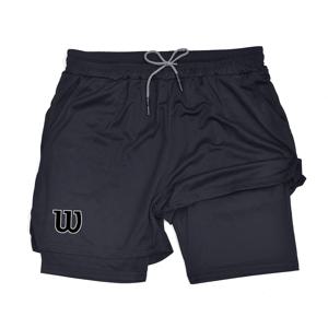 2 in 1 남성용 러닝 반바지 (휴대폰 포켓 및 타월 고리 포함) |   프린트 애슬레틱 짐 운동용 퀵 드라이 ZY0013