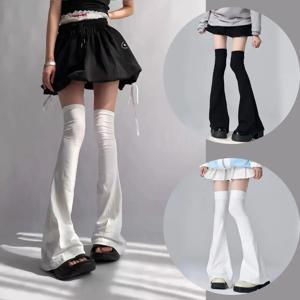 Y2K 레그 스타킹 스파이시 걸 슬리밍 니삭스 일본식 오버 니 하이 삭스 오버 니 혼 쉐이프 커프스 섹시 액세서리