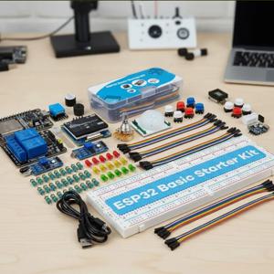 ESP32 ESP-32S WIFI 모듈 스타터 키트 (ESP32 WIFI 개발 보드용) ESP32 모듈 키트 릴레이 디스플레이 센서 esp32 키트 개발용