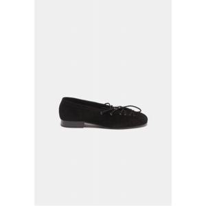 String leather flat(black)_DG1DA25502BLK