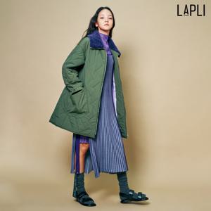 [최초가 329000원] 카라 배색 빅포켓 롱 패딩_LDCTW323001