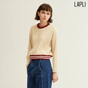 [최초가 159000원] 배색 베이스볼 기모 맨투맨 티셔츠_LPTSW123004