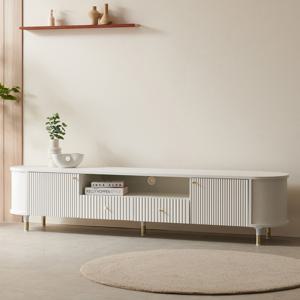 파로마 피츠 마스 2000 라운드 템바보드 거실장 POF136