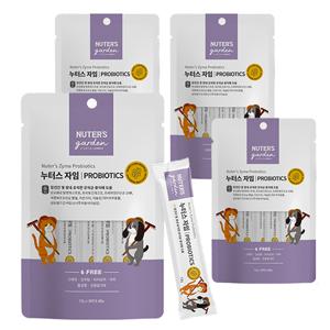 강아지간식 누터스가든 누터스자임 프로바이오틱스 60g x 4팩 장건강 기능성츄르