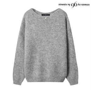 정상가:79,000원｜자개 포인트 루즈핏 박스 긴팔 울 니트 (NO4KT011L0)