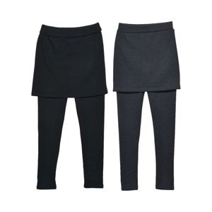 여성 겨울 두꺼운 융기모 치마레깅스 기모치마바지